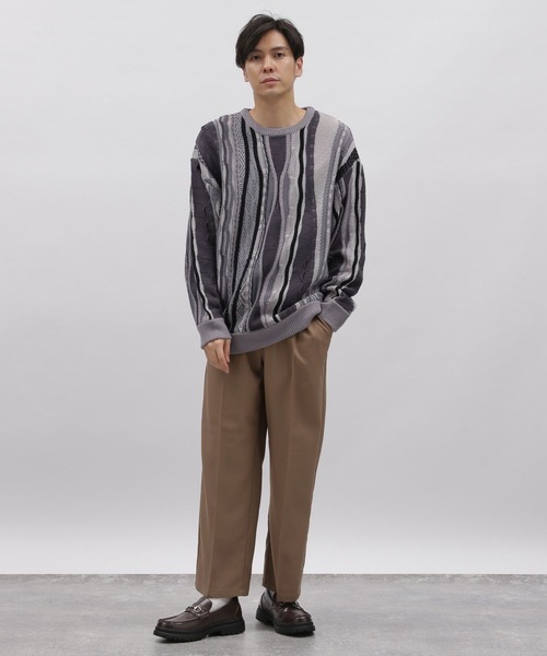 LAKOLE(ラコレ)の「ジャカード3Dニット / 184269(ニット/セーター・メンズ・ブラック/グリーン/グレー・LARGE/MEDIUM/X-LARGE)」の21枚目の写真