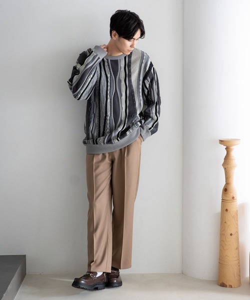 LAKOLE(ラコレ)の「ジャカード3Dニット / 184269(ニット/セーター・メンズ・ブラック/グリーン/グレー・LARGE/MEDIUM/X-LARGE)」の14枚目の写真
