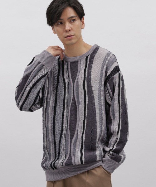 JSB セーター　新品未使用　レア セール】《JaVa ジャバコラボ》柔らかな印象の大人ニット。ミックス