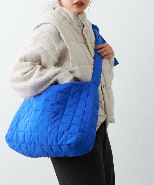 CIAOPANIC TYPY（チャオパニックティピー）の「□ナイロンキルティングBIGタスキショルダー（ショルダーバッグ・メンズ・ホワイト/ブラック/ブルー・ONE SIZE）」の6枚目の写真