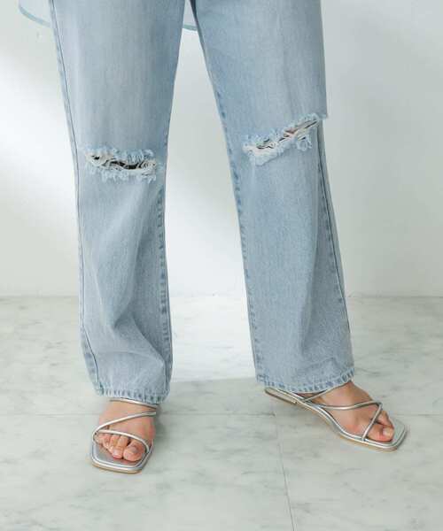 SENSE OF PLACE by URBAN RESEARCH（センスオブプレイスバイアーバンリサーチ）の「コードアシメサンダル（サンダル・レディース・イエロー/アイボリー/ブラック/シルバー・SMALL/MEDIUM/LARGE）」の17枚目の写真