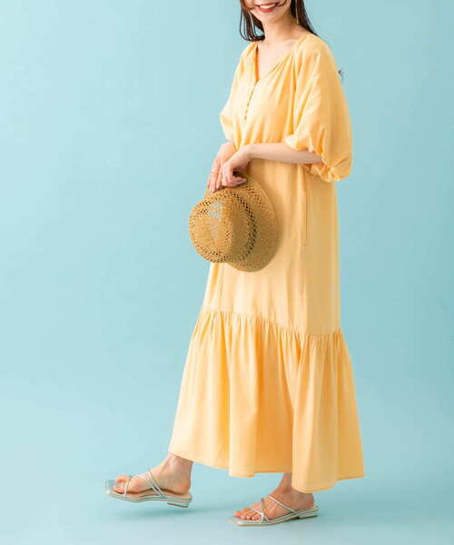 SENSE OF PLACE by URBAN RESEARCH(センスオブプレイスバイアーバンリサーチ)の「コードアシメサンダル(サンダル・レディース・イエロー/アイボリー/ブラック/シルバー・SMALL/MEDIUM/LARGE)」の21枚目の写真