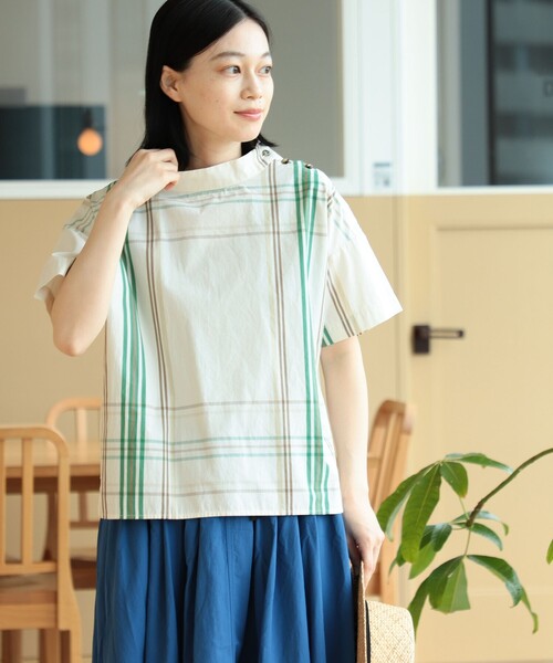 翌日発送　希少デザインシャツ【BEAMS BOY】 タータンチェック コットン BEAMS BOY（ビームスボーイ）の「BEAMS BOY / ビッグタータン