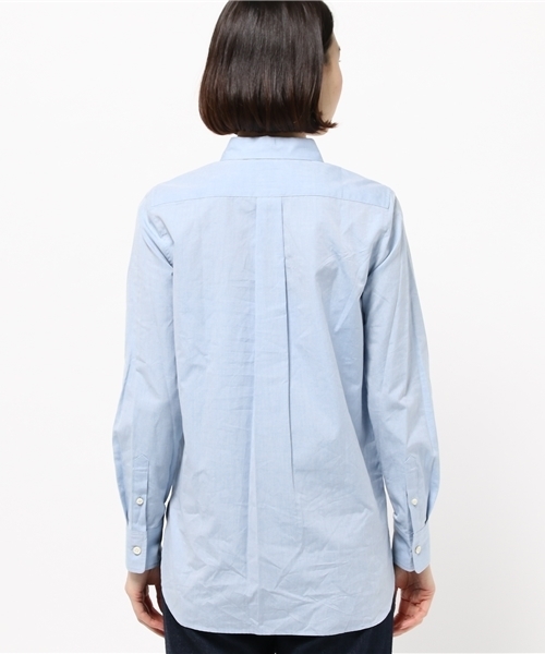 OUTLET（アウトレット）の「【BLOOM&BRANCH】SOSOブロードシャツ（シャツ/ブラウス・レディース・サックスブルー/ホワイト・1/0）」の5枚目の写真