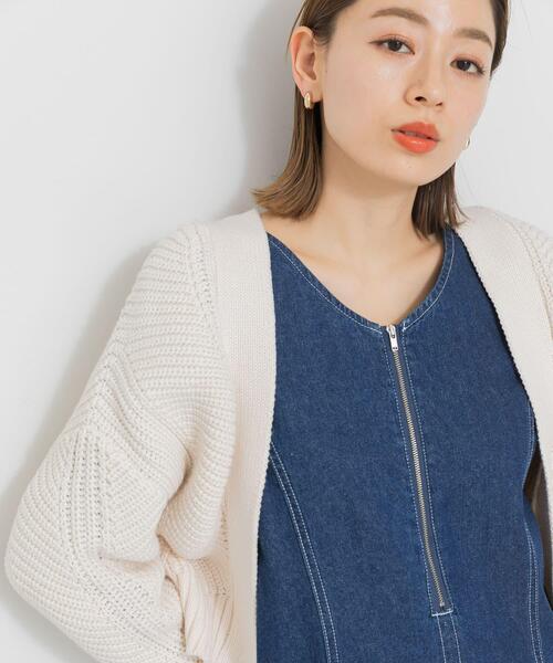 URBAN RESEARCH Sonny Label(アーバンリサーチサニーレーベル)の「ニットボレロカーディガン(カーディガン/ボレロ・レディース・ライトグレー/ラベンダー/オフホワイト・FREE)」の4枚目の写真