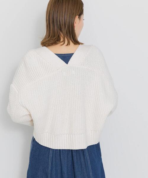 URBAN RESEARCH Sonny Label(アーバンリサーチサニーレーベル)の「ニットボレロカーディガン(カーディガン/ボレロ・レディース・ライトグレー/ラベンダー/オフホワイト・FREE)」の8枚目の写真