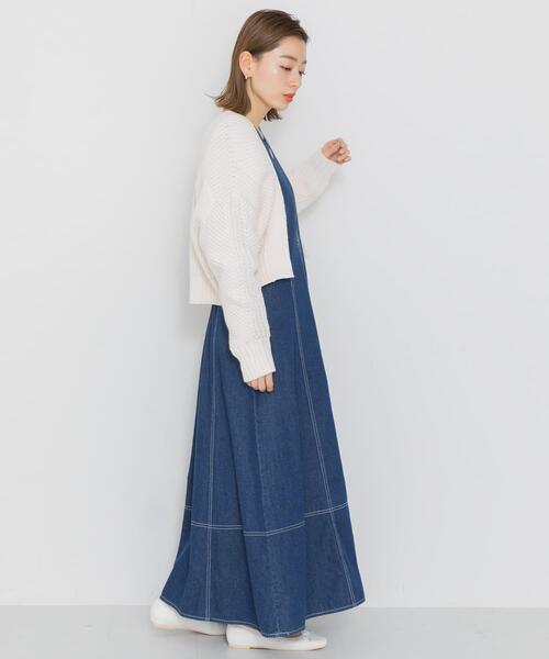 URBAN RESEARCH Sonny Label(アーバンリサーチサニーレーベル)の「ニットボレロカーディガン(カーディガン/ボレロ・レディース・ライトグレー/ラベンダー/オフホワイト・FREE)」の9枚目の写真
