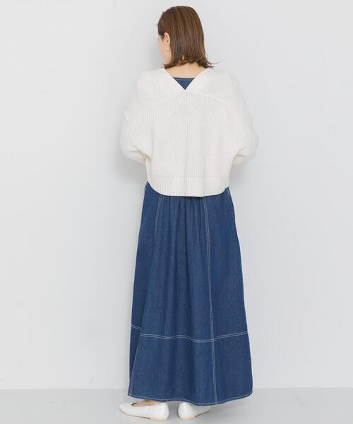 URBAN RESEARCH Sonny Label(アーバンリサーチサニーレーベル)の「ニットボレロカーディガン(カーディガン/ボレロ・レディース・ライトグレー/ラベンダー/オフホワイト・FREE)」の10枚目の写真