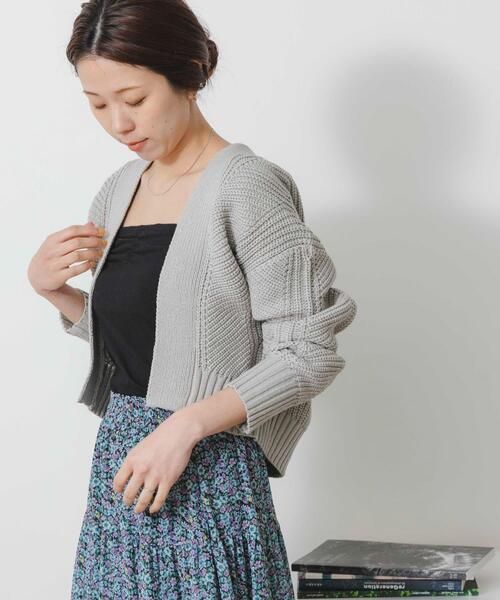 URBAN RESEARCH Sonny Label(アーバンリサーチサニーレーベル)の「ニットボレロカーディガン(カーディガン/ボレロ・レディース・ライトグレー/ラベンダー/オフホワイト・FREE)」の13枚目の写真