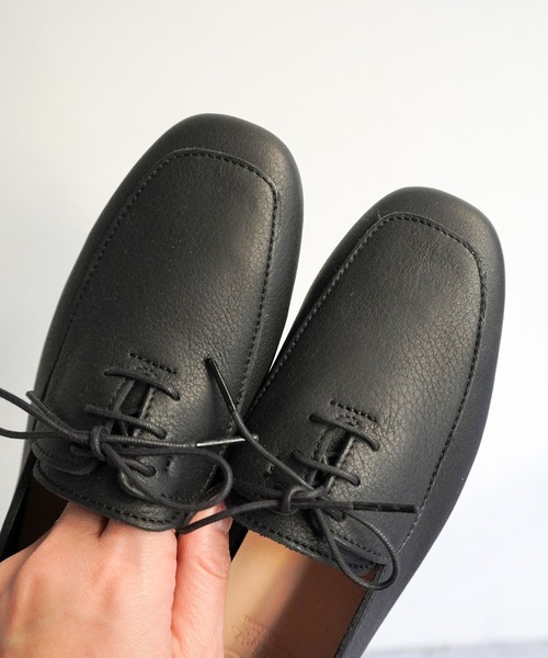 ENあしながおじさん（エンアシナガオジサン）の「防水│レースアップモカシューズ　5360507（ドレスシューズ・レディース・ライトグリーン/グレイッシュベージュ/ブラック/ブラック系その他・23.0cm/23.5cm/24.0cm/24.5cm/22.5cm）」の8枚目の写真