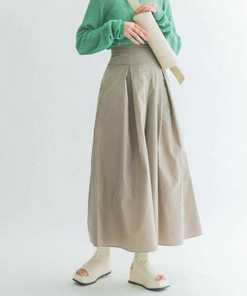 KBF(ケイビーエフ)の「ボリュームタックWIDEパンツ(その他パンツ・レディース・ライトカーキ/ブラック・ONE)」の12枚目の写真