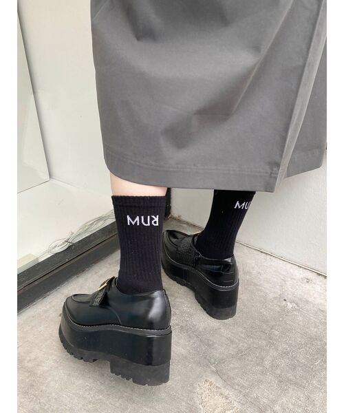 MURUA（ムルーア）の「MURUAロゴソックス（ソックス/靴下・レディース・グリーン/ホワイト/ブラック/オレンジ・FREE）」の5枚目の写真