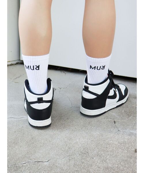 MURUA（ムルーア）の「MURUAロゴソックス（ソックス/靴下・レディース・グリーン/ホワイト/ブラック/オレンジ・FREE）」の7枚目の写真