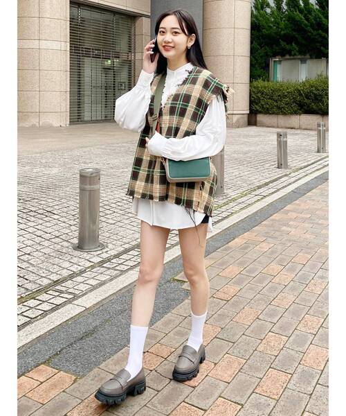 MURUA（ムルーア）の「MURUAロゴソックス（ソックス/靴下・レディース・グリーン/ホワイト/ブラック/オレンジ・FREE）」の10枚目の写真