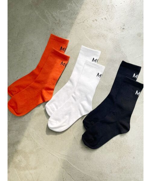 MURUA（ムルーア）の「MURUAロゴソックス（ソックス/靴下・レディース・グリーン/ホワイト/ブラック/オレンジ・FREE）」の17枚目の写真