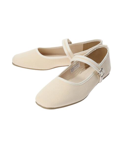 ehka sopo（エヘカソポ）の「パイピングストラップシューズ（ドレスシューズ・レディース・カーキ/ブラック/キナリ・MEDIUM/LARGE）」の2枚目の写真