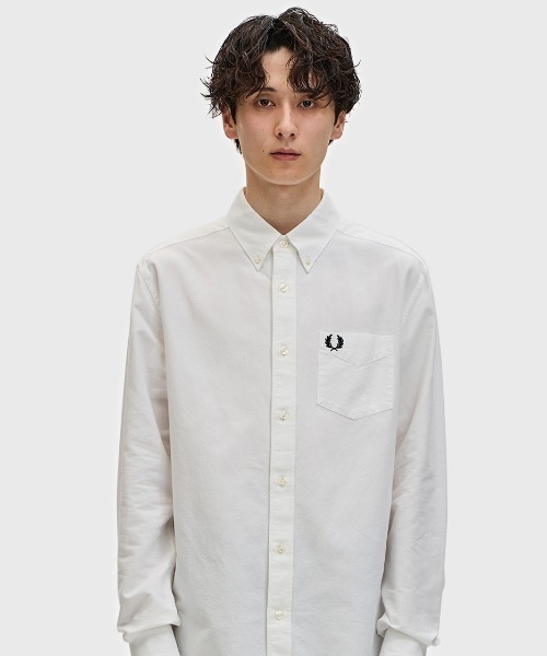 未使用　FRED PERRY 長袖シャツ UK 10 FRED PERRY フレッドペリー 長袖シャツ メンズ Oxford Shirt