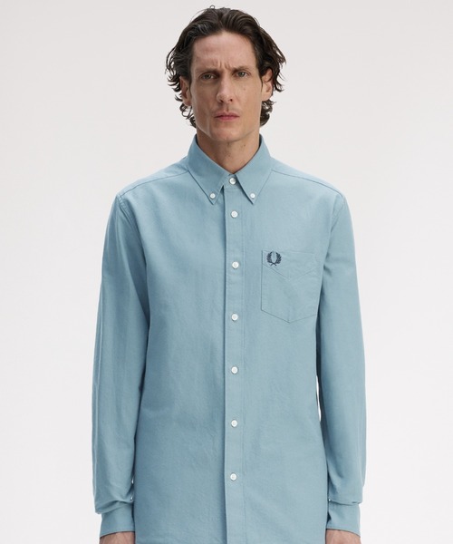 専用　フレッドペリー FRED PERRY バンドカラー オックスフォードシャツ 楽天市場】フレッドペリー FRED PERRY グランダッド カラー