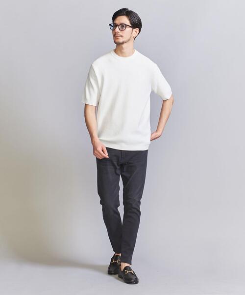 BEAUTY&YOUTH UNITED ARROWS(ビューティーアンドユースユナイテッドアローズ)の「【WEB限定 WARDROBE SMART】デオドラント ピケ ニット Tシャツ【抗菌・防臭】(ニット/セーター・メンズ・ホワイト/ブラック/グレー・S/M/L/XL)」の18枚目の写真