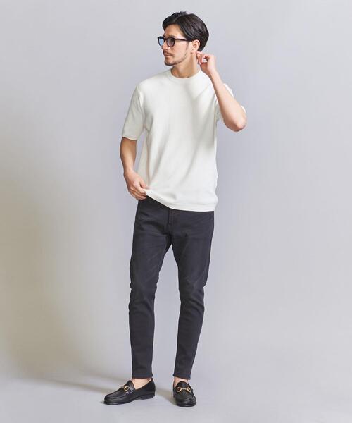 BEAUTY&YOUTH UNITED ARROWS(ビューティーアンドユースユナイテッドアローズ)の「【WEB限定 WARDROBE SMART】デオドラント ピケ ニット Tシャツ【抗菌・防臭】(ニット/セーター・メンズ・ホワイト/ブラック/グレー・S/M/L/XL)」の19枚目の写真