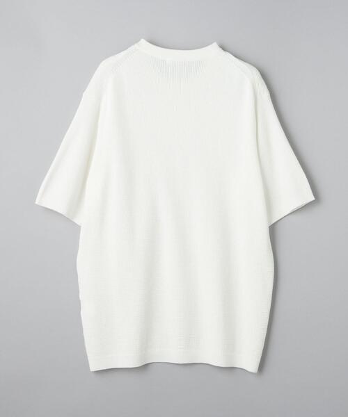 BEAUTY&YOUTH UNITED ARROWS(ビューティーアンドユースユナイテッドアローズ)の「【WEB限定 WARDROBE SMART】デオドラント ピケ ニット Tシャツ【抗菌・防臭】(ニット/セーター・メンズ・ホワイト/ブラック/グレー・S/M/L/XL)」の9枚目の写真