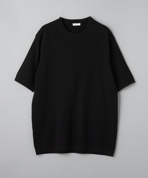 BEAUTY&YOUTH UNITED ARROWS(ビューティーアンドユースユナイテッドアローズ)の「【WEB限定 WARDROBE SMART】デオドラント ピケ ニット Tシャツ【抗菌・防臭】(ニット/セーター・メンズ・ホワイト/ブラック/グレー・S/M/L/XL)」の12枚目の写真