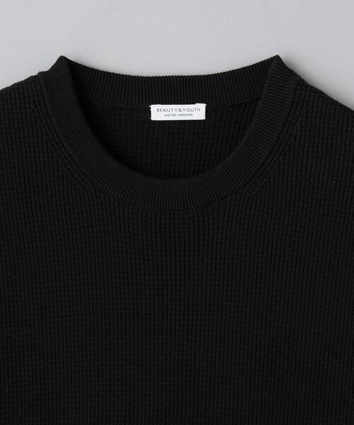 BEAUTY&YOUTH UNITED ARROWS(ビューティーアンドユースユナイテッドアローズ)の「【WEB限定 WARDROBE SMART】デオドラント ピケ ニット Tシャツ【抗菌・防臭】(ニット/セーター・メンズ・ホワイト/ブラック/グレー・S/M/L/XL)」の14枚目の写真
