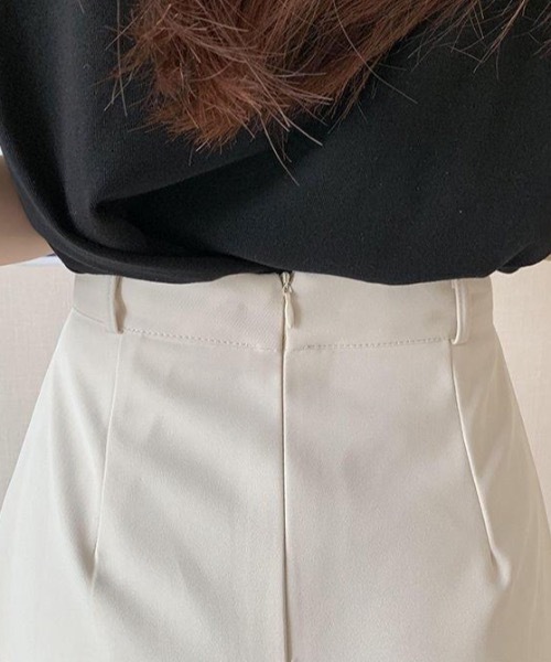 gossip！ロサンゼルス（ゴシップロサンゼルス）の「ラップデザインプリーツミニスカート（スカート・レディース・ブラック/ホワイト・M/S）」の11枚目の写真