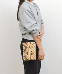 ペルケ perche / クバ布×姫路レザーミニショルダー