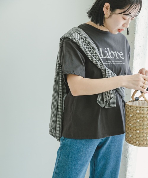 ITEMS URBANRESEARCH(アイテムズ アーバンリサーチ)の「ロゴハンソデTシャツ(Tシャツ/カットソー・レディース・ホワイト/チャコールグレー/カーキ・FREE)」の9枚目の写真