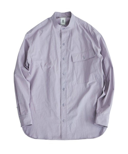mando(マンド)の「【mando/マンド】BAND COLLAR MILITARY SHIRTS(シャツ/ブラウス・メンズ・ホワイト/パープル/ミント・2/3)」の3枚目の写真