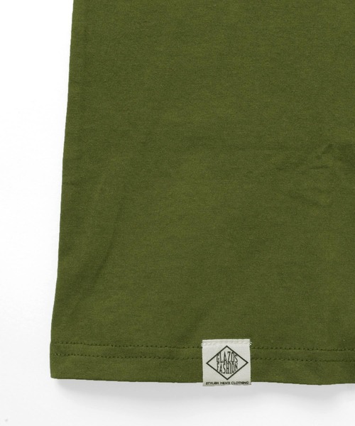 GLAZOS（グラソス）の「ラインボーダー半袖Tシャツ（Tシャツ/カットソー・キッズ・カーキ/グレー/ホワイト・150cm/160cm/140cm/170cm）」の15枚目の写真