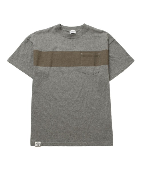 GLAZOS（グラソス）の「ラインボーダー半袖Tシャツ（Tシャツ/カットソー・キッズ・カーキ/グレー/ホワイト・150cm/160cm/140cm/170cm）」の10枚目の写真