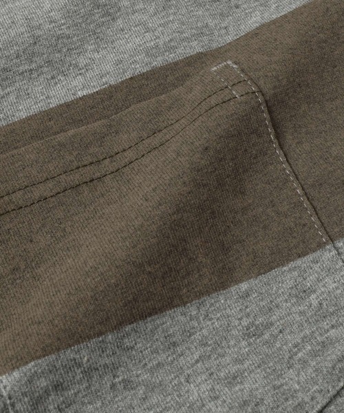 GLAZOS（グラソス）の「ラインボーダー半袖Tシャツ（Tシャツ/カットソー・キッズ・カーキ/グレー/ホワイト・150cm/160cm/140cm/170cm）」の17枚目の写真