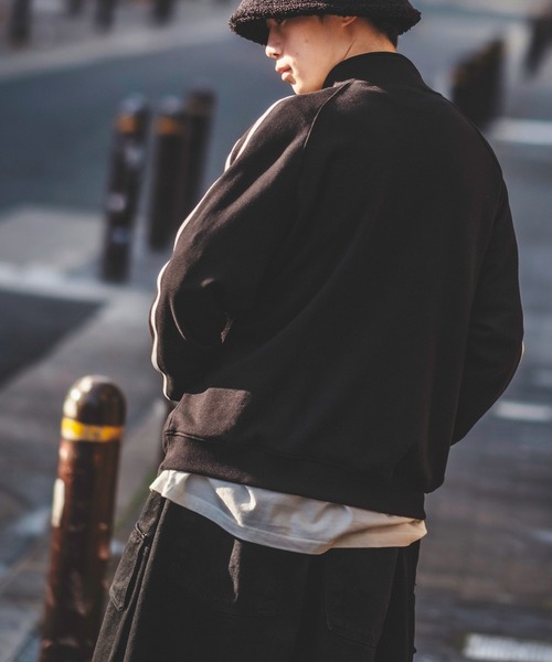 improves（インプローブス）の「バイカラー 裏毛スウェット ライン トラックジャケット（ジャージ・メンズ・ブルー/ブラック/オフホワイト・LARGE/MEDIUM）」の6枚目の写真