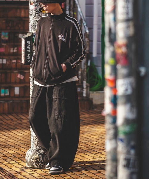 improves（インプローブス）の「バイカラー 裏毛スウェット ライン トラックジャケット（ジャージ・メンズ・ブルー/ブラック/オフホワイト・LARGE/MEDIUM）」の7枚目の写真