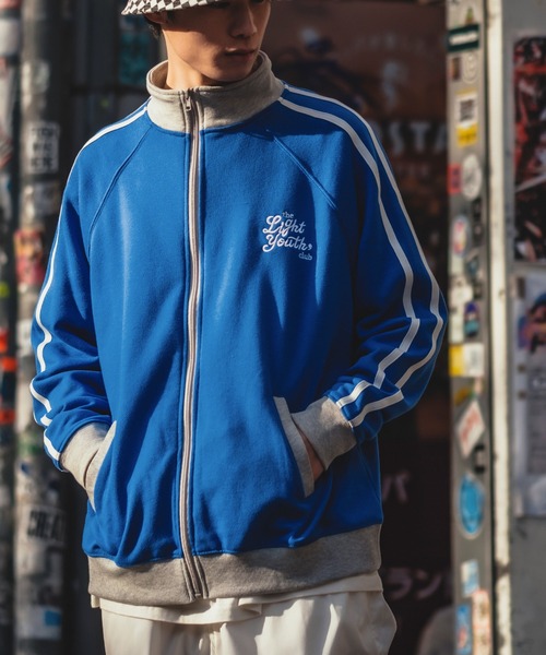 improves（インプローブス）の「バイカラー 裏毛スウェット ライン トラックジャケット（ジャージ・メンズ・ブルー/ブラック/オフホワイト・LARGE/MEDIUM）」の12枚目の写真