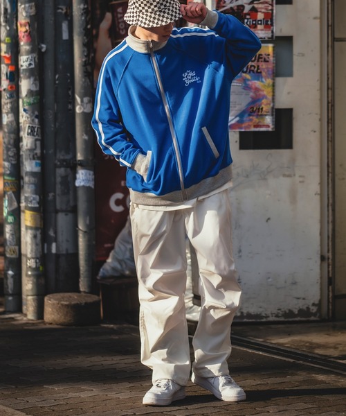 improves（インプローブス）の「バイカラー 裏毛スウェット ライン トラックジャケット（ジャージ・メンズ・ブルー/ブラック/オフホワイト・LARGE/MEDIUM）」の13枚目の写真