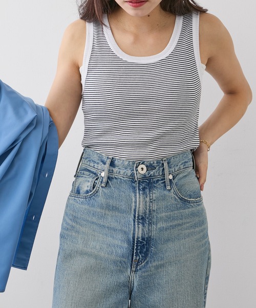 MILLER（ミラー）の「【Robert P. Miller】808C パネルリブタンクトップ（タンクトップ・レディース・その他2/その他1/その他4/その他6/その他3/その他5/グレー/ネイビー/ホワイト/ブラック/その他7/その他9/その他8・FREE）」の12枚目の写真