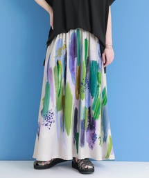 osharewalker | 『アートプリント柄フレアスカート』(スカート)