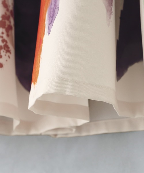 osharewalker（オシャレウォーカー）の「【廃盤】『アートプリント柄フレアスカート』（スカート・レディース・グリーン/レッド・FREE）」の15枚目の写真