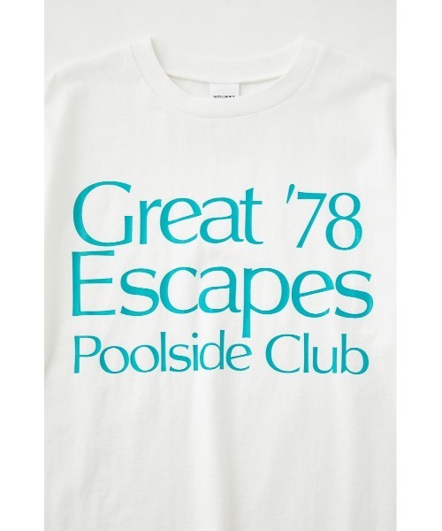 MOUSSY（マウジー）の「POOLSIDE CLUB Tシャツ（Tシャツ/カットソー・レディース・ライトブラック/オレンジ/ホワイト・FREE）」の21枚目の写真