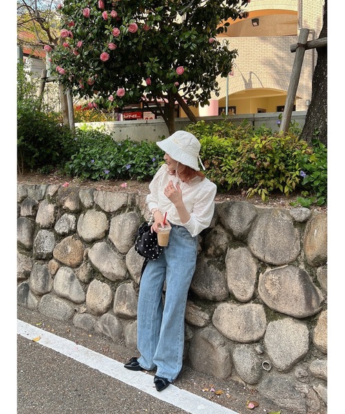 JUMELLE（ジュメロ）の「コットンバケットハット（ハット・レディース・ホワイト/ブラック・FREE）」の14枚目の写真