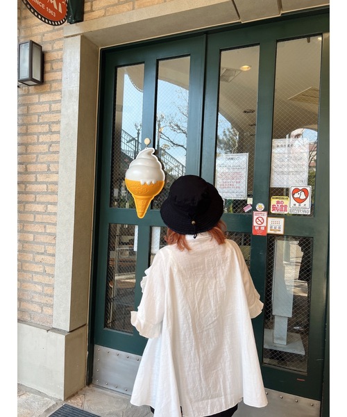 JUMELLE（ジュメロ）の「コットンバケットハット（ハット・レディース・ホワイト/ブラック・FREE）」の17枚目の写真