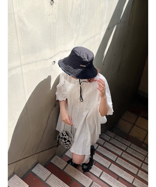 JUMELLE（ジュメロ）の「コットンバケットハット（ハット・レディース・ホワイト/ブラック・FREE）」の18枚目の写真