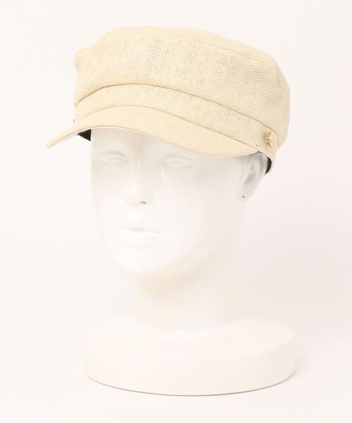 mimis（ミイーミイーズ）の「ペーパーシートマリンキャス（キャスケット・レディース・ブラック/ナチュラル・FREE）」の2枚目の写真