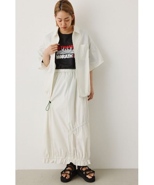 RODEO CROWNS WIDE BOWL(ロデオクラウンズワイドボウル)の「W/R ドロストスカート(スカート・レディース・アイボリー/ブルー/ピンク/ブラック・FREE)」の13枚目の写真