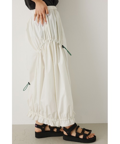 RODEO CROWNS WIDE BOWL(ロデオクラウンズワイドボウル)の「W/R ドロストスカート(スカート・レディース・アイボリー/ブルー/ピンク/ブラック・FREE)」の15枚目の写真