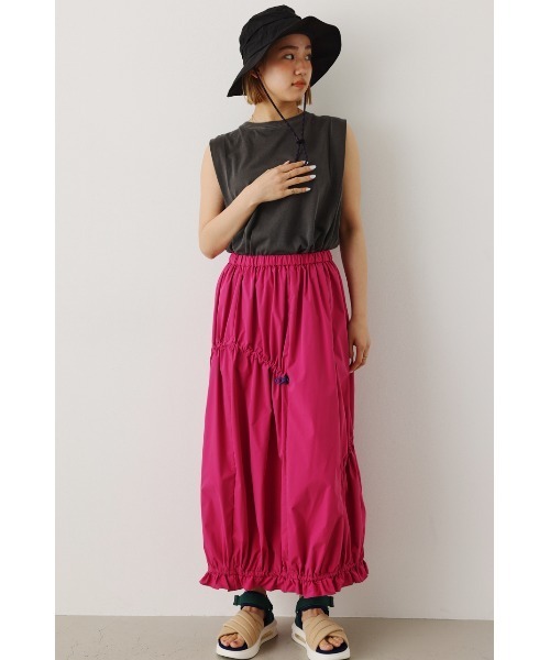 RODEO CROWNS WIDE BOWL(ロデオクラウンズワイドボウル)の「W/R ドロストスカート(スカート・レディース・アイボリー/ブルー/ピンク/ブラック・FREE)」の22枚目の写真