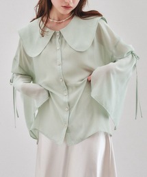 pomiii | 袖リボンシアーシャツ(シャツ/ブラウス)